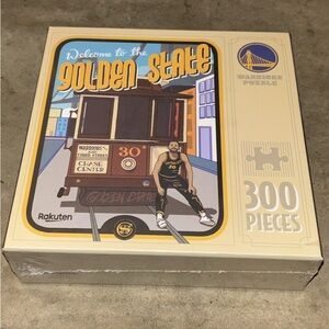 Golden State Warriors 300-Piece Puzzle - Beige & Blue Artwork